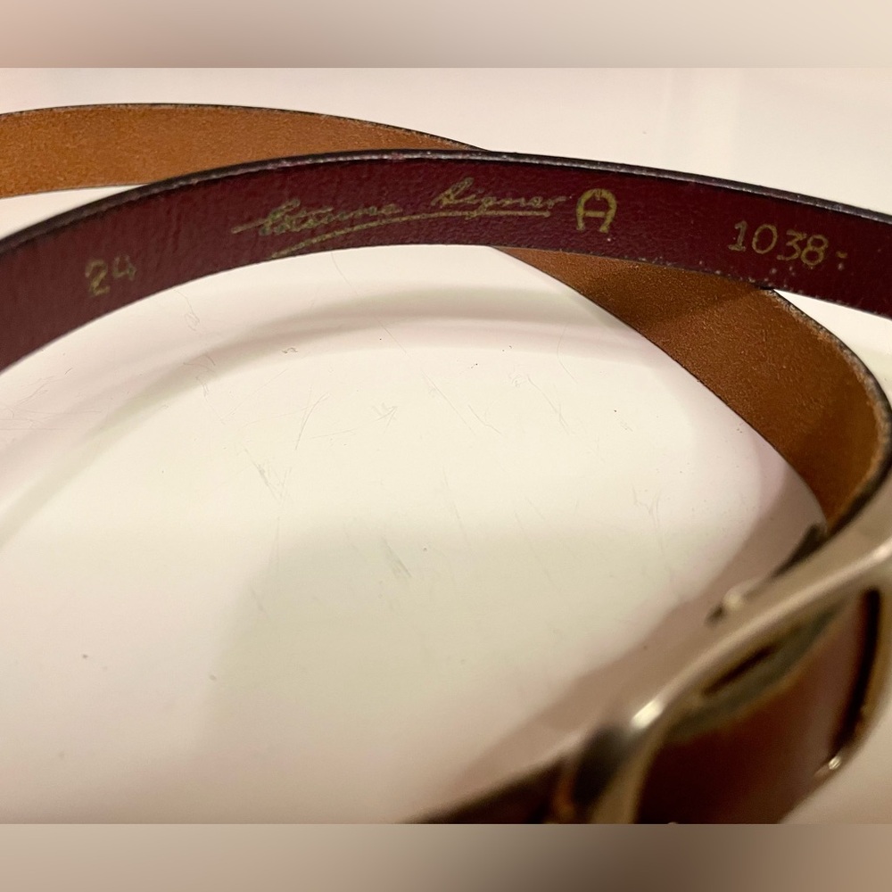 Lot of 2 Etienne Aigner Leather Belts - Picture 5 of 6